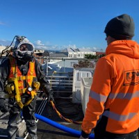 Potable water diving - reservoir clean