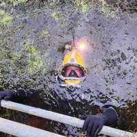 Kiwi Rail Napier Bridge Pile cutting