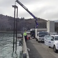 South Island Dam repair
