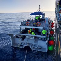 Predator alongside offshore clean